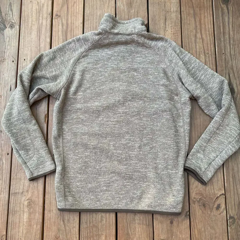 Patagonia Men's Better Sweater 1/4-Zip Fleece Pullover XL Heather Brown